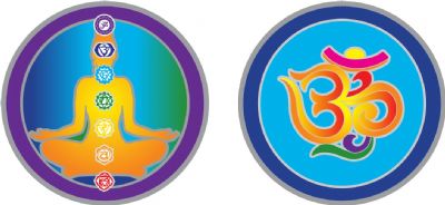 Chakra & Om Small Decal