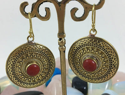 Mandala Brass Earring #30