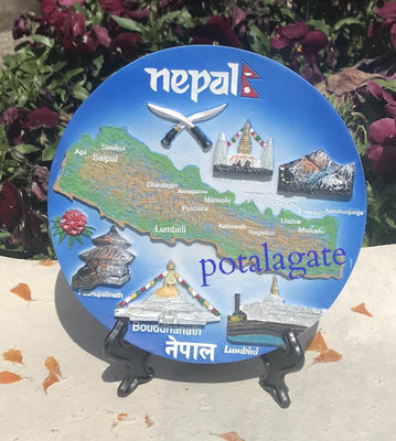 Nepal Valley Commemorative Plate