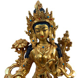Green Tara Statue Gold