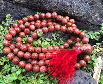 Gold Stone Mala #34