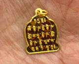 Medicine Buddha Gold Pendant #10