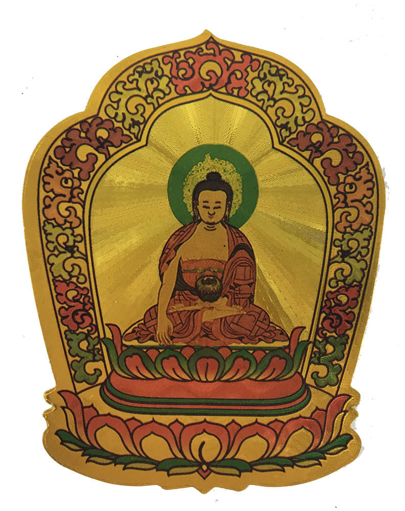 Gold Buddha Sticker #1