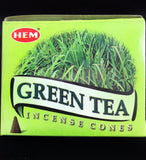 Green Tea Cone Incnense #10