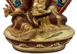 Guru Rinpoche (Padmasambhava) with Backrest Statue, Gold Leaf