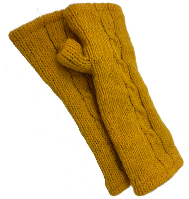 Crochet Fingerless Glove Off White