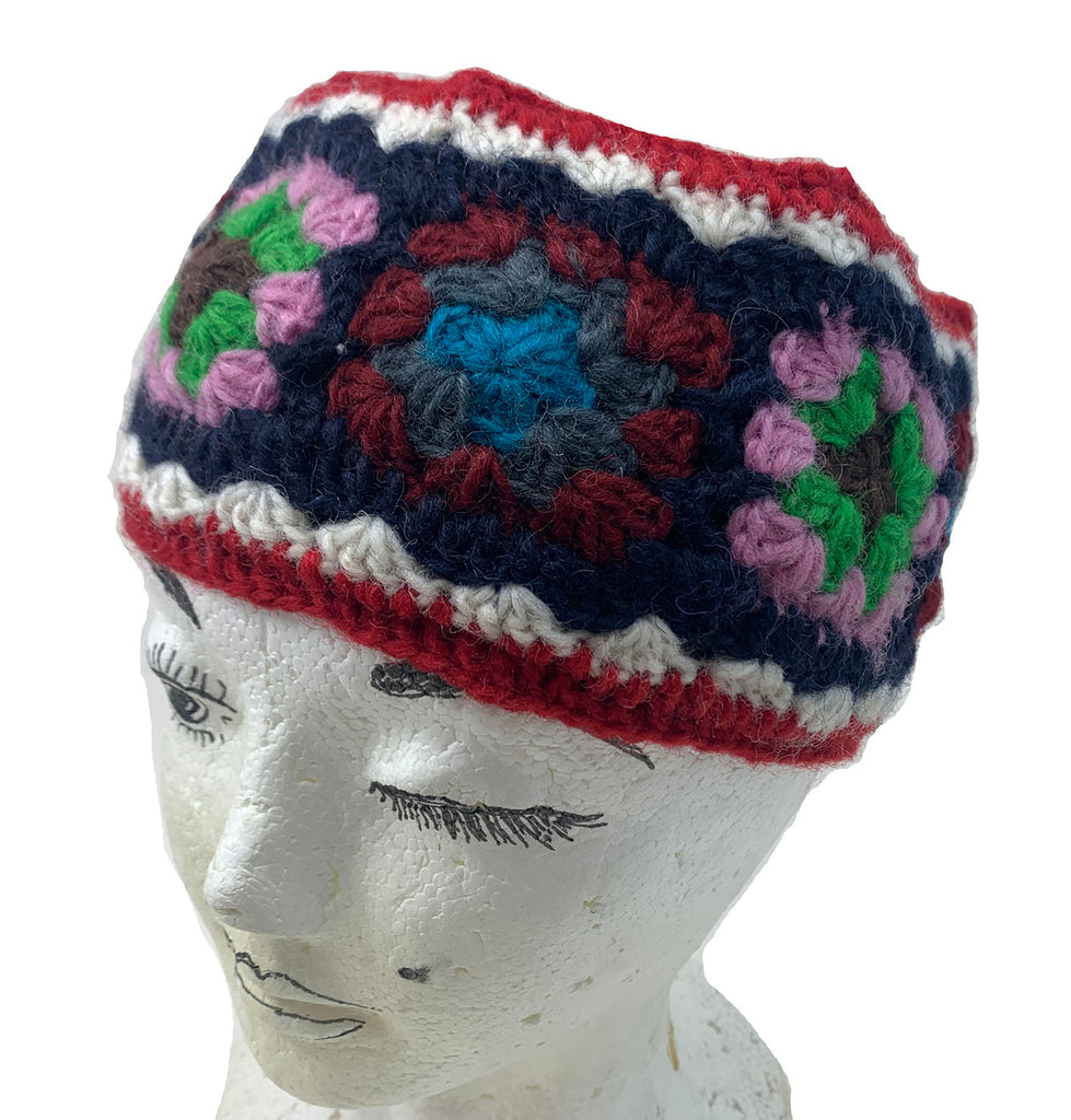 Wool Headband-Red