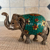 Inlaid Stone Elephant  #1