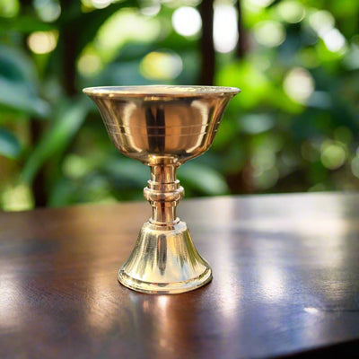 Butter lamp Engraved Brass Sm (DB)#1