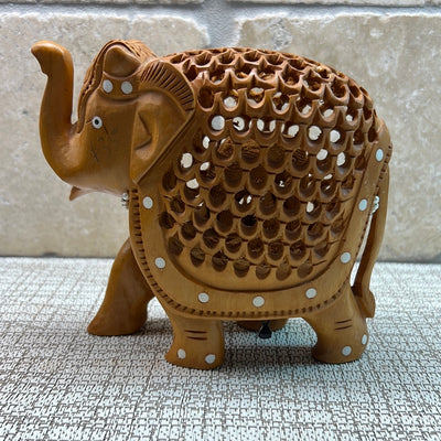 Ornate Wooden Elephant # 5