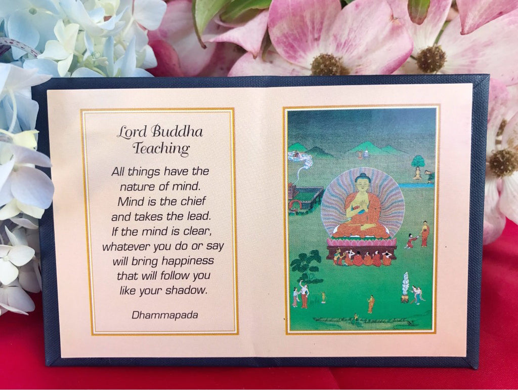 Lord Buddha Folding Thangka #8a
