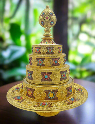 Ornate Mandala in Gold Color
