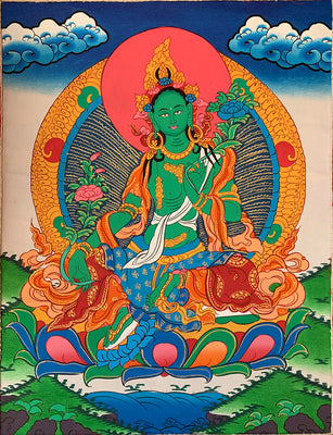 Green Tara Thangka #5