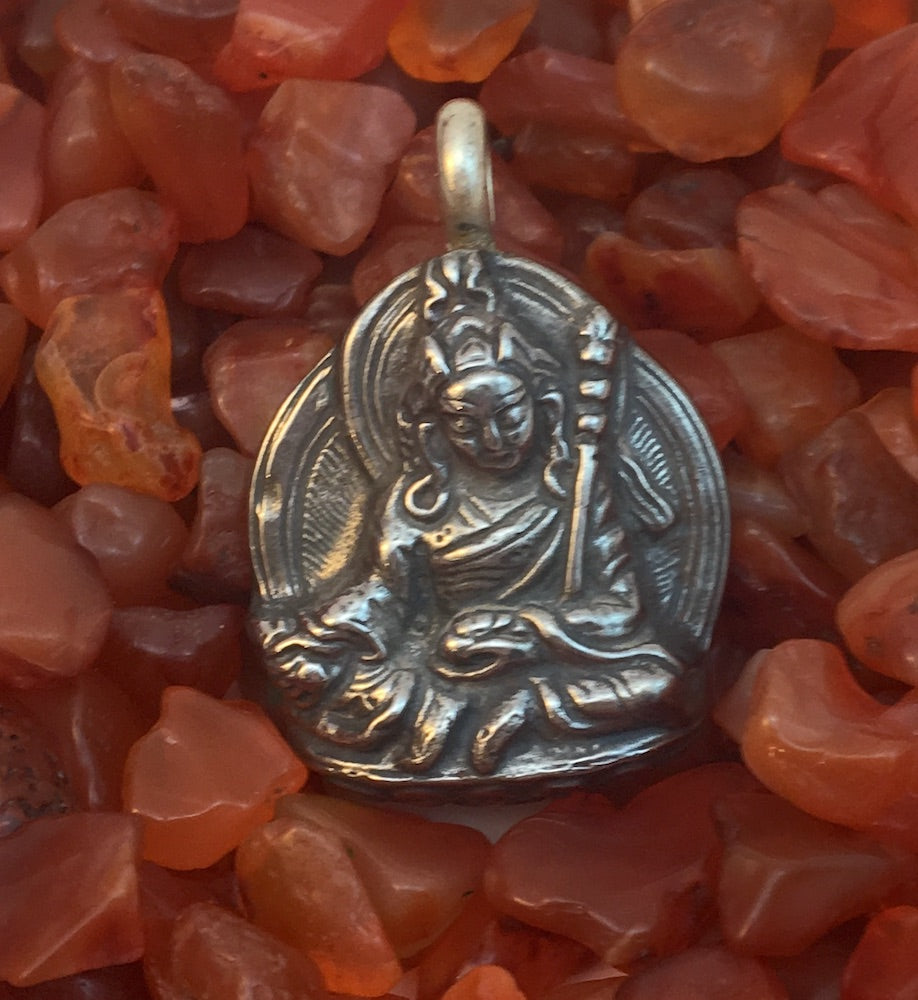 Guru Rinpoche Amulet: Meteorite