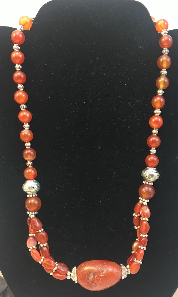 Carnelian Stone Necklace #55