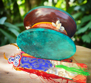 Traditional Chod Drum -Tim-Pe Skin  (R) #1