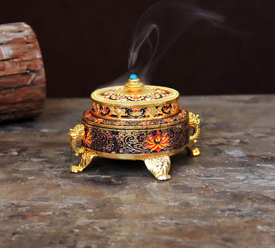 Auspicious Design Rice Pot