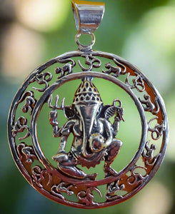 Ganesh with Om Pendant #20