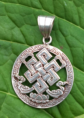 Silver Knot Pendant #5