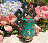 Jeweled Prayer Wheel with Endless Knot #8