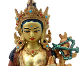 Red Tara Statue with Backrest