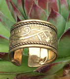 Elegant Brass Ring #13