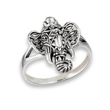 Sterling Silver Filigree Ganesh Ring