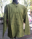 Tibetan Elegant Shirt: ནForest Green #14