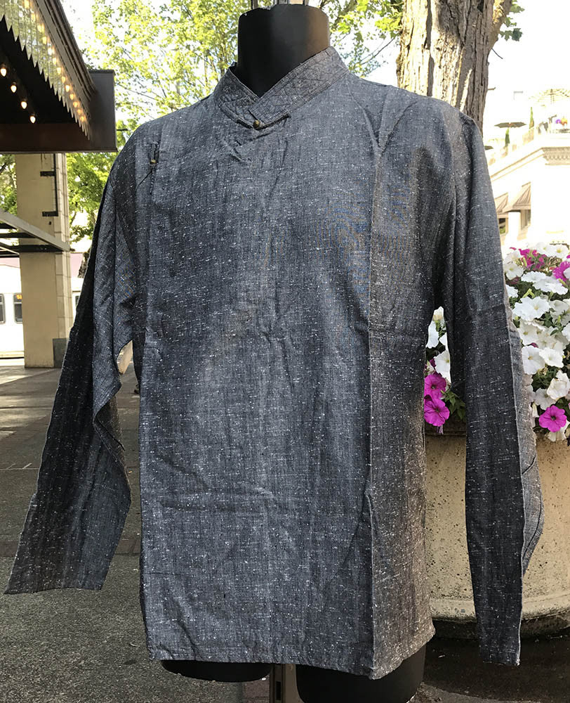 Tibetan Shirt ཟུར: Grey #23