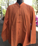Tibetan Elegant Shirt: Orange #28