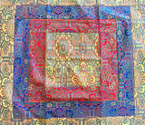 Shrine Cloth in blue border patterns