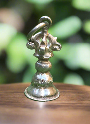 SILVER 5 POINT BELL PENDANT #23
