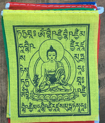 Tiny Medicine Buddha Flag #24