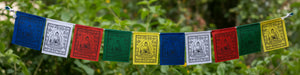 Handmade Mini Medicine Buddha Prayer flag #24