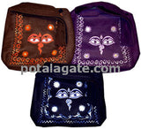 Buddha Eyes Embroidered Corduroy Bag #5
