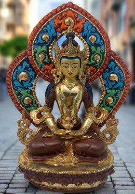 Amitayus  Statue with Backrest