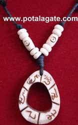 Mantra Bone Necklace #13