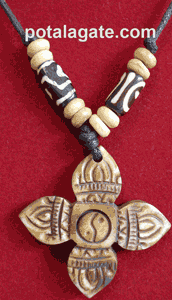 Doubel Dorjee Bone Necklace #2